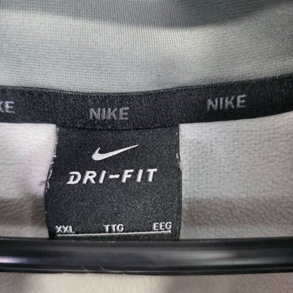 Mens Nike Dri-Fit Gray 1/4 Zip Pullover Sweatshirt Long Sleeve Polyester XXL - Picture 2 of 7